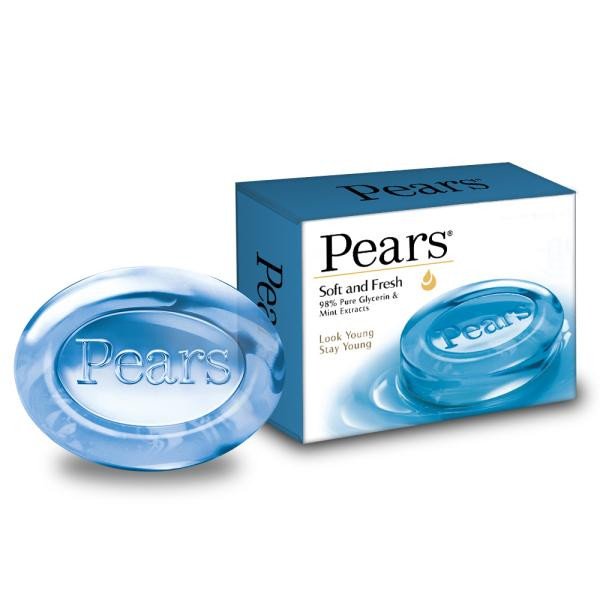Pears Soft & Fresh Soap with Glycerin & Mint Extracts 75 g