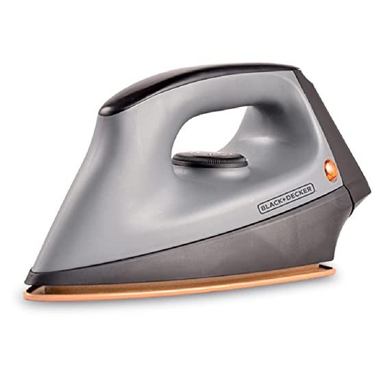 Black + Decker Gale Automatic Shut-off Heavy Weight Non-Stick Electric Dry Iron Press Box for Best Performance & Wrinkle Free Clothes
