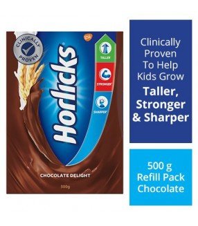 HORLICKS - CHOCOLATE FLAVOUR , 500 Gm