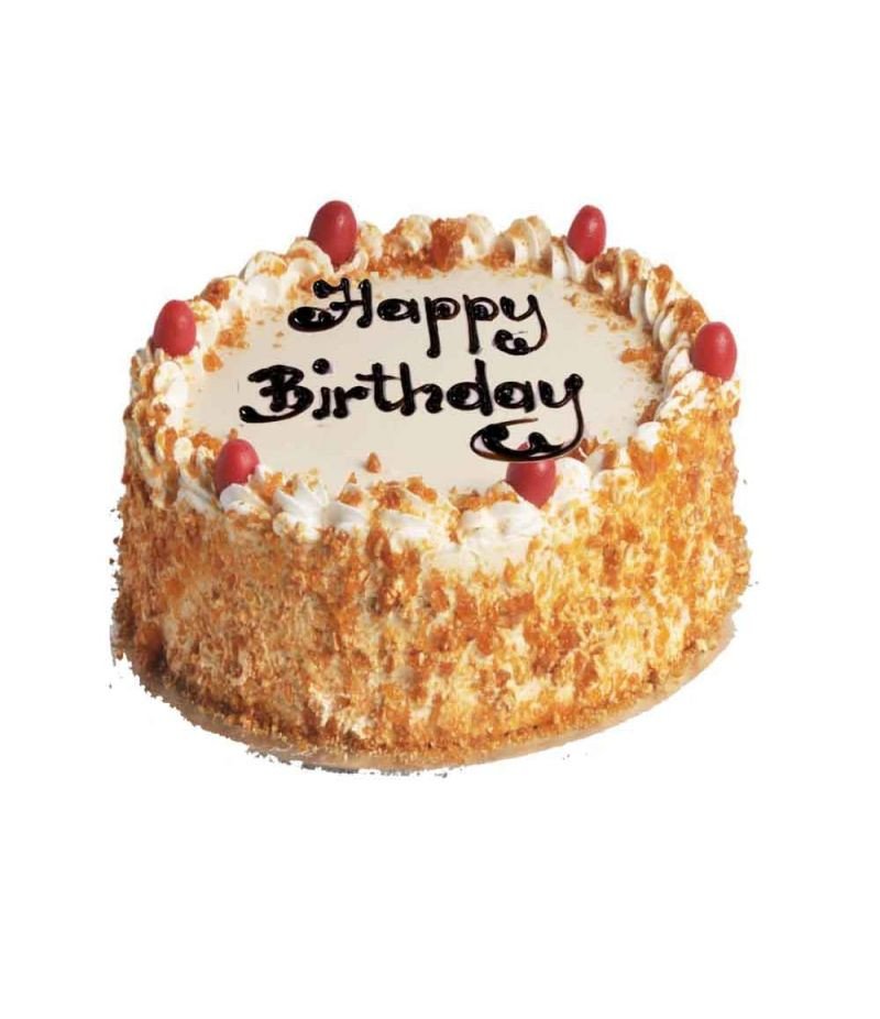 ButterScotch Fresh Cream Cake - 1Kg